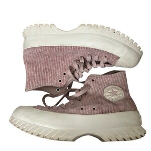 Converse Chuck Taylor All Star Lugged Platform Corduroy Pink High Top Sneakers